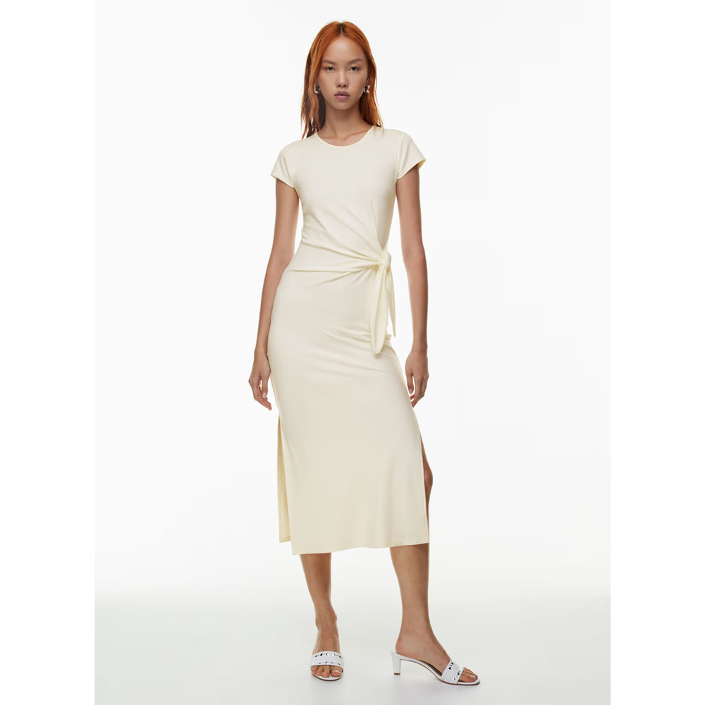 Wilfred Fortune Jersey T-Shirt Resort Maxi Dress *in Sagebrush Green* Small
